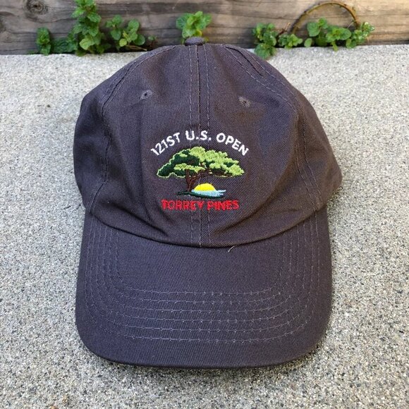 USGA 121st US OPEN Torrey Pines Baseball Hat Men's Grey Dad Cap Adjustable​​ - Picture 1 of 5